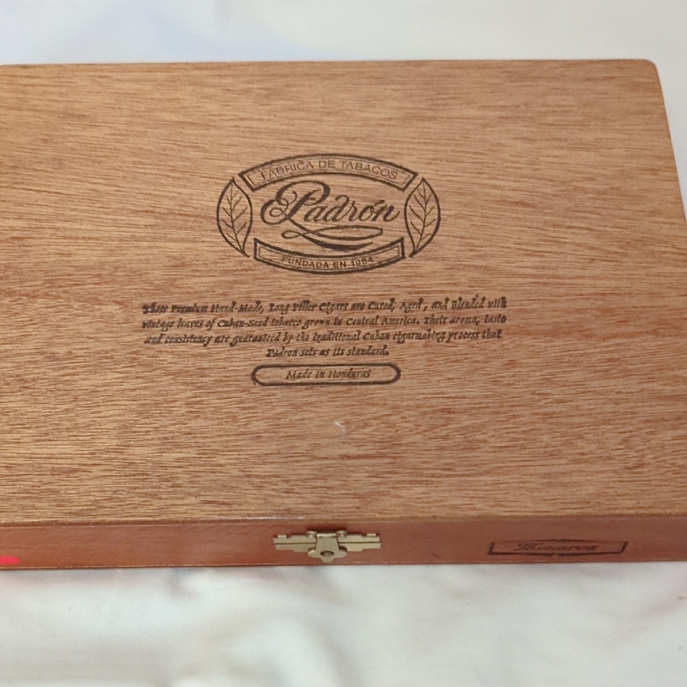 Patron 1964 Empty Wooden Cigar Box